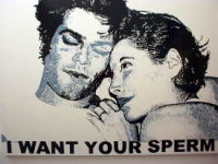I want your sperm. Household paint. MDF.2004.�1.200.jpg