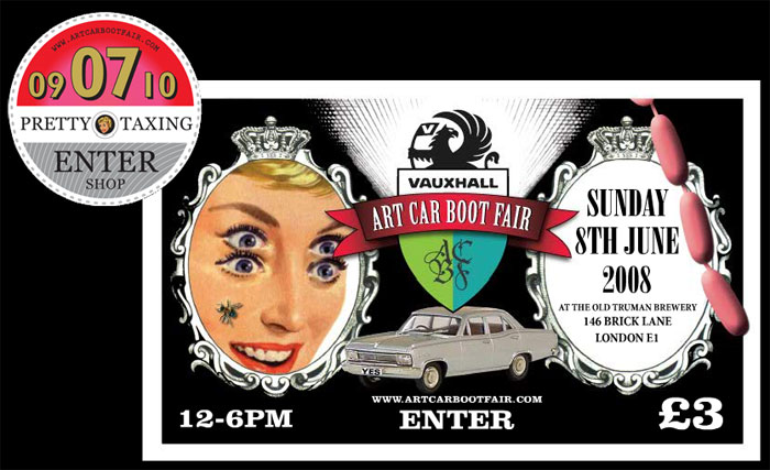 Vauxhall Art Car Boot Fair at The Old Truman Brewery, Brick Lane, London, Britain - 08 Jun 2008